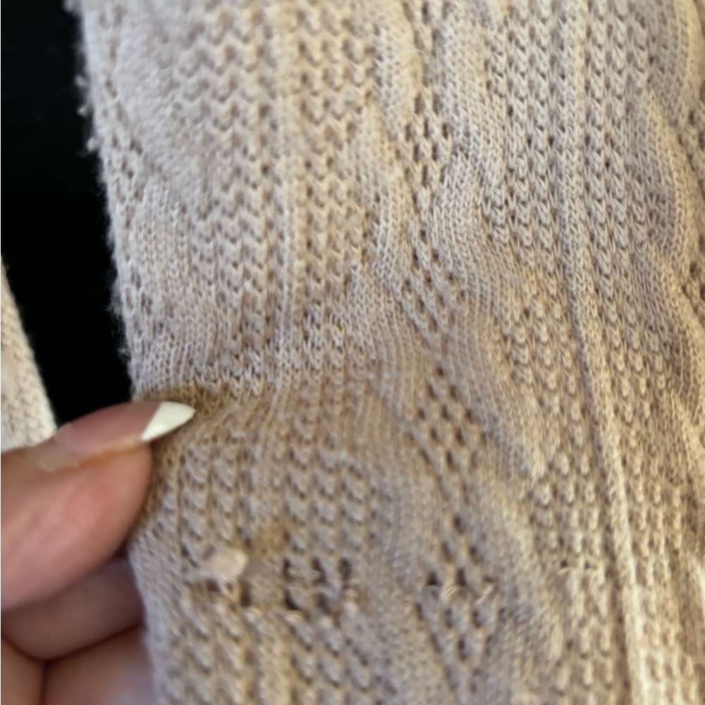 Chic Long Sleeve Tan and Black Dress - Picture 4 of 6